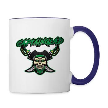 CaptainGlad - Contrast Coffee Mug - white/cobalt blue - Right