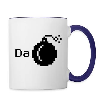 Da Bomb - Contrast Coffee Mug - white/cobalt blue - Right