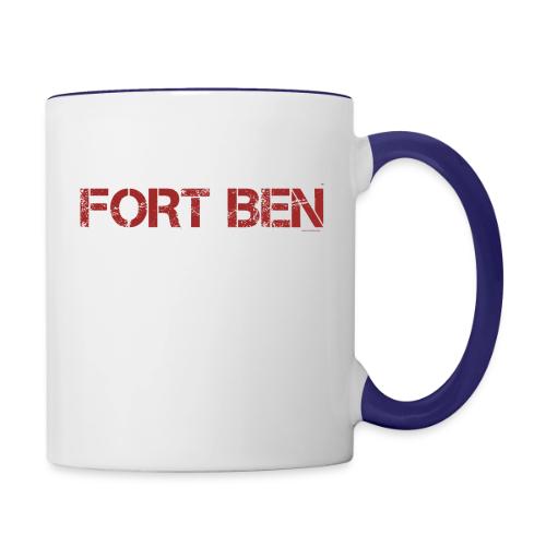 FORT BEN, red capture - Contrast Coffee Mug
