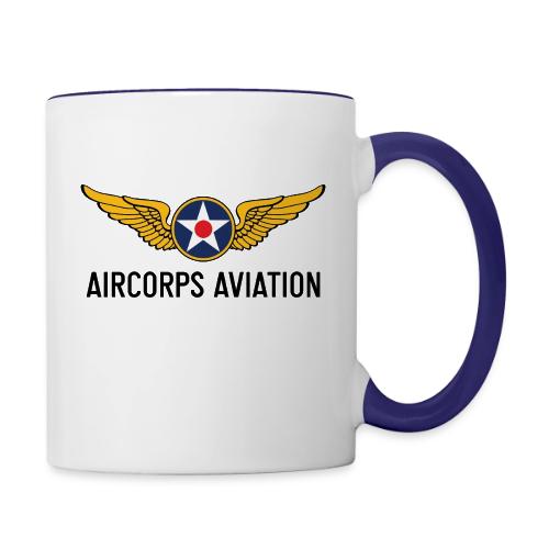 AirCorps Logo Black Letters - Contrast Coffee Mug