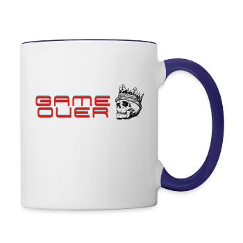 Game Over - Contrast Coffee Mug - white/cobalt blue - Right