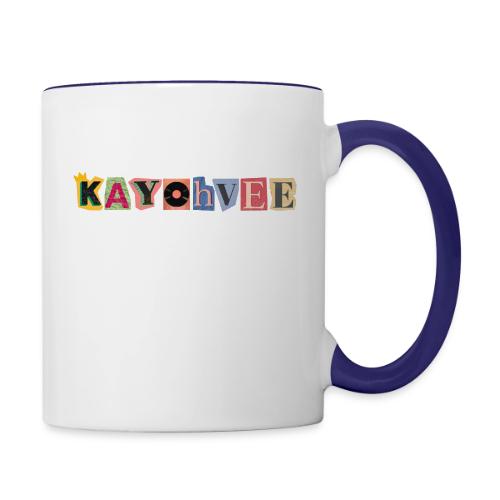 KAYOHVEE SCRAPBOOK CAMO (Double Sided + Sleeve) - Contrast Coffee Mug