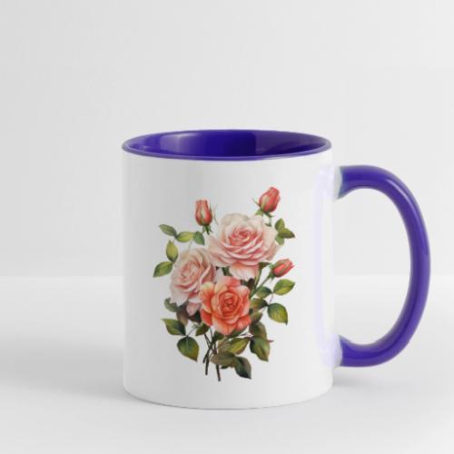 Pink Roses - Contrast Coffee Mug