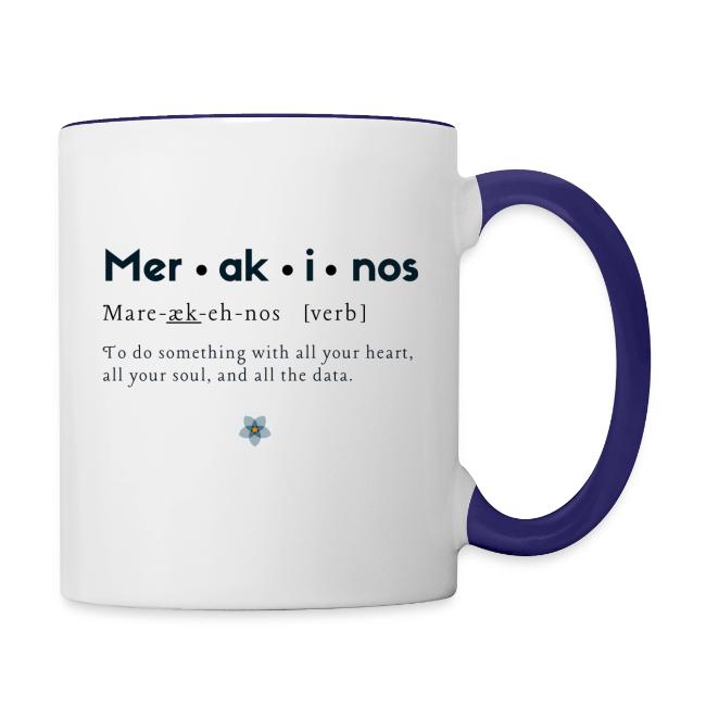 Merakinos definition with logo