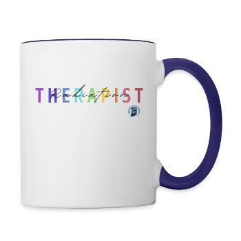 Radiation Therapist - Contrast Coffee Mug - white/cobalt blue - Right