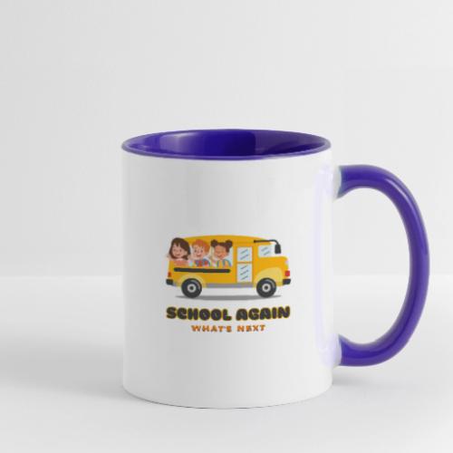 first day of school outfit- school again - Contrast Coffee Mug