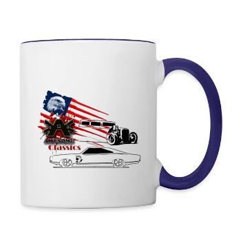 Awesome Classics - Contrast Coffee Mug - white/cobalt blue - Right