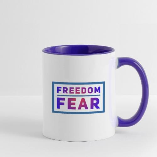 Choose freedom over fear - Contrast Coffee Mug