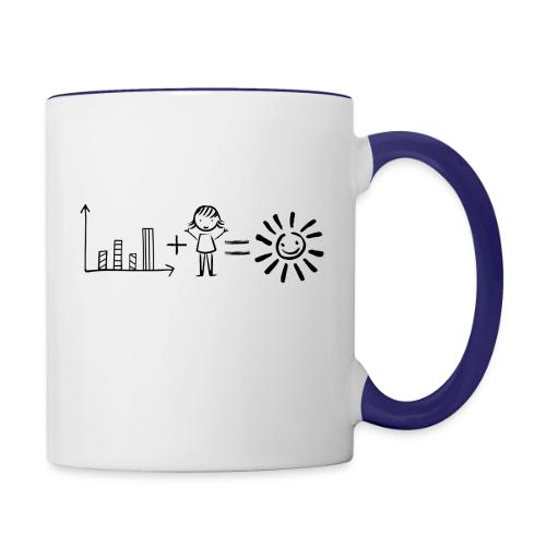 Data Plus People - Contrast Coffee Mug