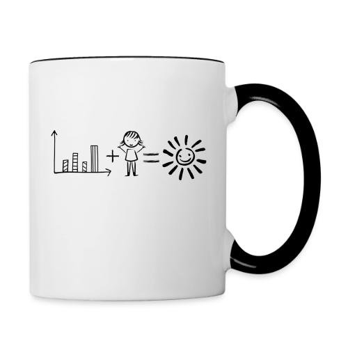 Data Plus People - Contrast Coffee Mug