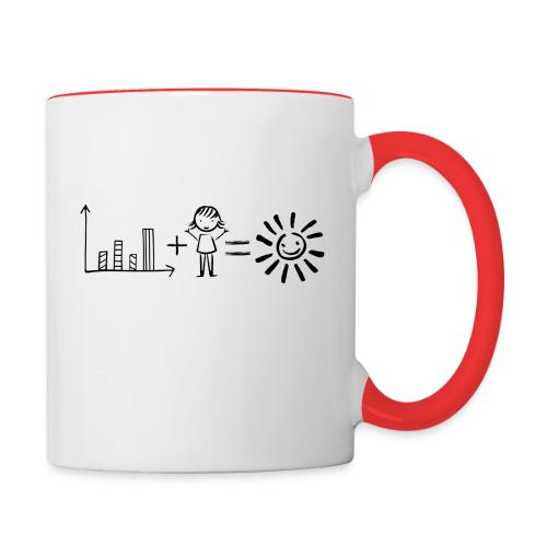 Data Plus People - Contrast Coffee Mug