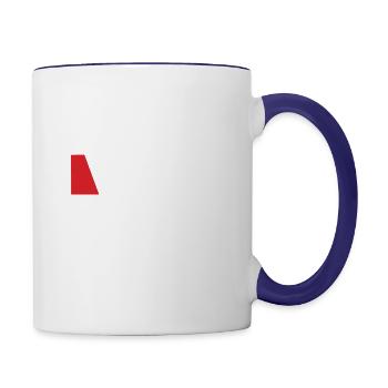 battery low 1 - Contrast Coffee Mug - white/cobalt blue - Right