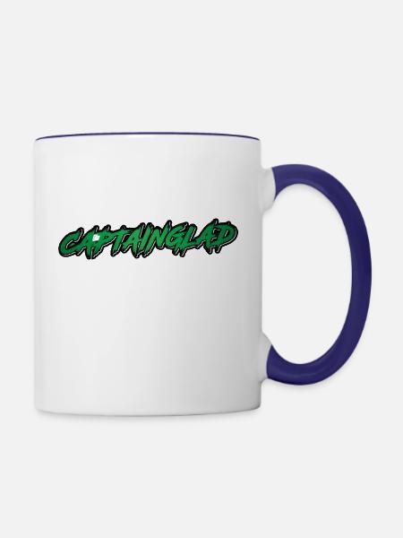 CaptainGlad - Contrast Coffee Mug - white/cobalt blue