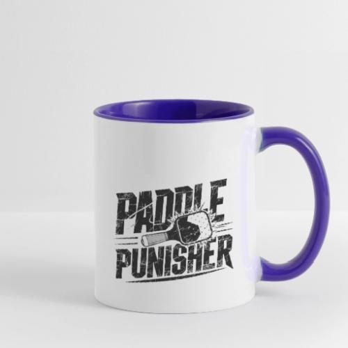 Funny Pickleball: Paddle Punisher Incoming - Contrast Coffee Mug
