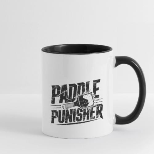 Funny Pickleball: Paddle Punisher Incoming - Contrast Coffee Mug