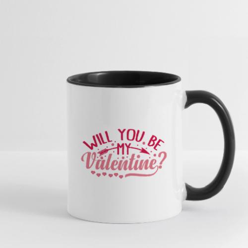 Will you be my Valentine #2 - Contrast Coffee Mug