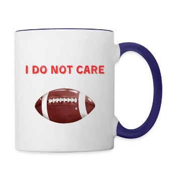 Just Let My Numbers Hit Shirt - Contrast Coffee Mug - white/cobalt blue - Right