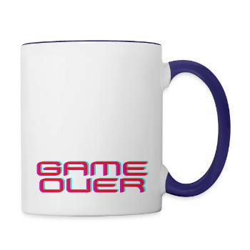 Game Over - Contrast Coffee Mug - white/cobalt blue - Right
