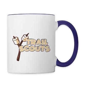 Trail Scouts Mellows - Contrast Coffee Mug - white/cobalt blue - Right