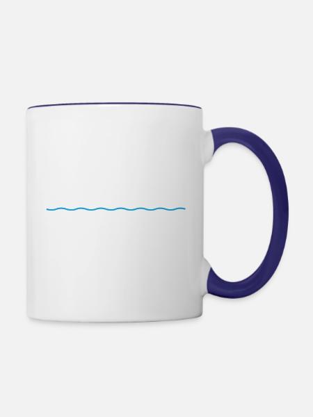 Funny Cruise Vacation Cruising Cruise Ship - Contrast Coffee Mug - white/cobalt blue