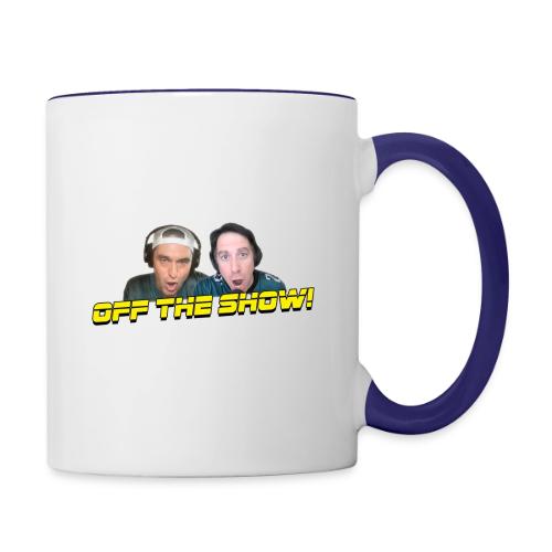 OFF THE SHOW! (horizontal, no glow) - Contrast Coffee Mug