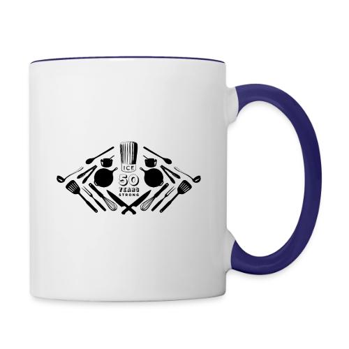 50th Anniversary Utensils - Black - Contrast Coffee Mug
