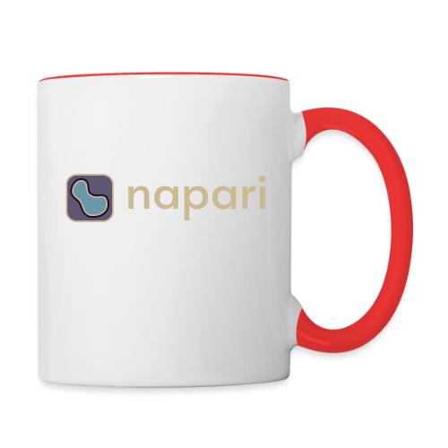 napari merch (lighter design) - Contrast Coffee Mug