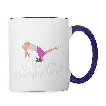 Freerunning Parkour Stuntman Extreme Athlete Sport - Contrast Coffee Mug - white/cobalt blue - Right