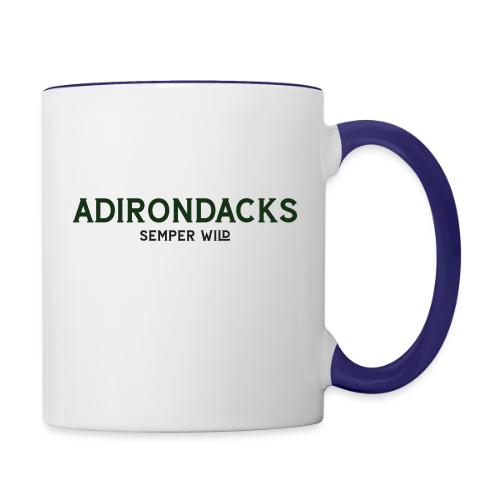 Semper Wild Adirondacks Vintage Dark - Contrast Coffee Mug