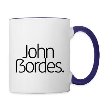 John Bordes - Contrast Coffee Mug - white/cobalt blue - Right