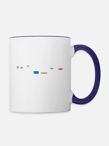 Life Behind Bars - Contrast Coffee Mug - white/cobalt blue