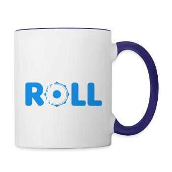 Drummer Drums Drumsticks Musician Outfit - Contrast Coffee Mug - white/cobalt blue - Right
