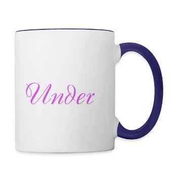 Water Under The Bridge - Contrast Coffee Mug - white/cobalt blue - Right