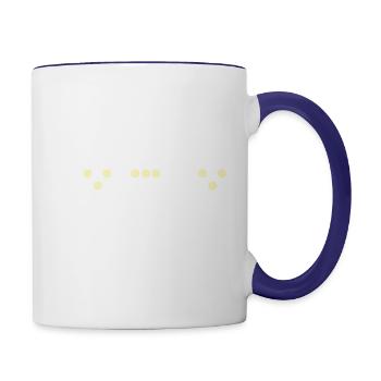 Father s Day Guitar Dad - Contrast Coffee Mug - white/cobalt blue - Right