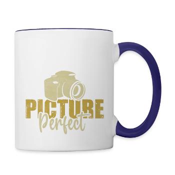Picture Perfect - Contrast Coffee Mug - white/cobalt blue - Right