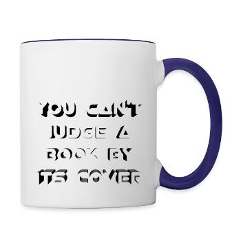 Gift fun advice - Contrast Coffee Mug - white/cobalt blue - Right