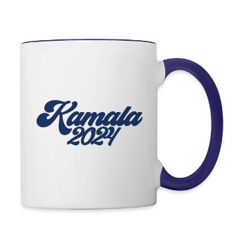 Kamala 2024 - Contrast Coffee Mug - white/cobalt blue - Right