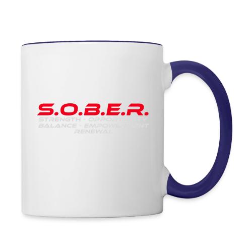 S O B E R - Contrast Coffee Mug