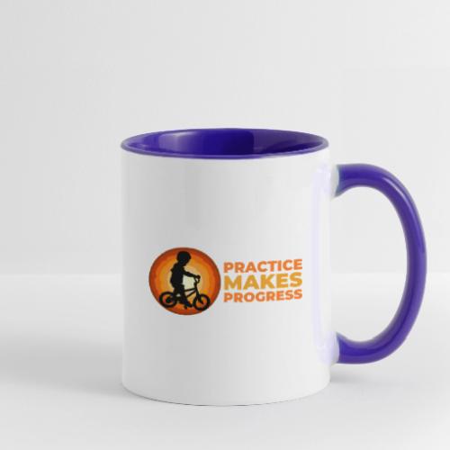 Practice makes progress - Contrast Coffee Mug