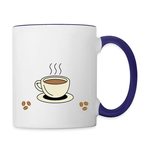 Bean & Drip Coffee Cup Art - Contrast Coffee Mug