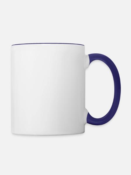 Mama Squirt Funny Gift - Contrast Coffee Mug - white/cobalt blue