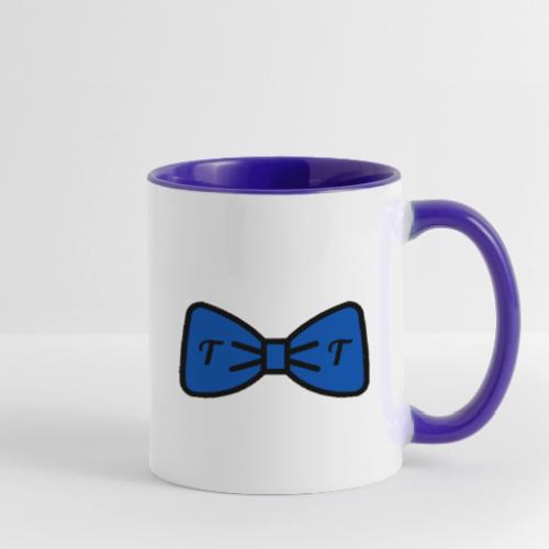 TomoTees Big Blue Bow - Contrast Coffee Mug