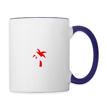 Exploring The Depths Enjoying The Shores - Contrast Coffee Mug - white/cobalt blue - Right