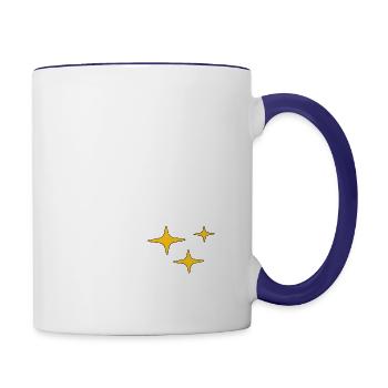 Change thé person and don't change yourself - Contrast Coffee Mug - white/cobalt blue - Right