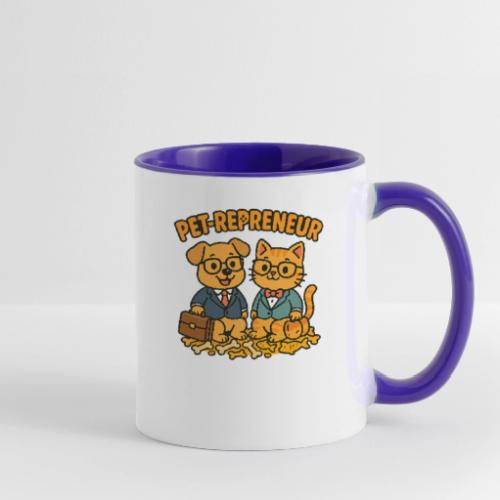 Pets in Suits - Contrast Coffee Mug