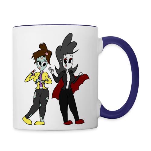 Vampire Coll and Zombie Dersy - Contrast Coffee Mug