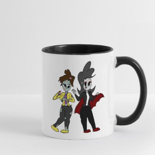 Vampire Coll and Zombie Dersy - Contrast Coffee Mug