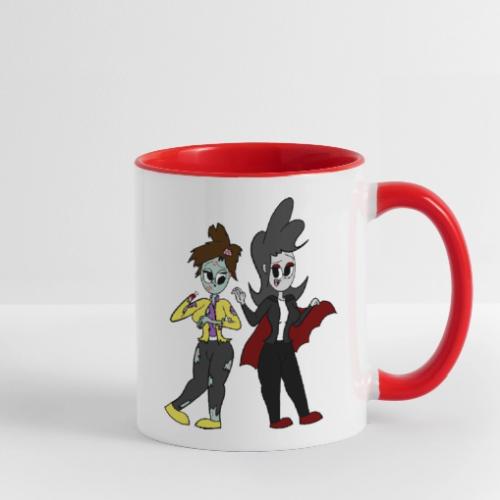 Vampire Coll and Zombie Dersy - Contrast Coffee Mug
