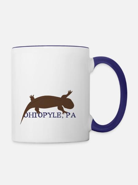 Ohiopyle - Contrast Coffee Mug - white/cobalt blue