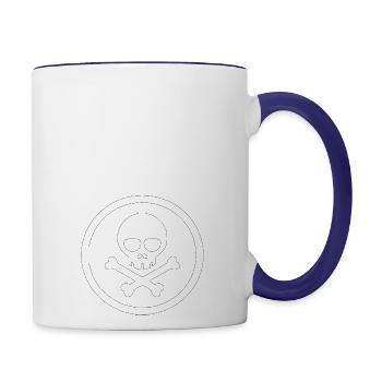 Slap house music - Contrast Coffee Mug - white/cobalt blue - Right